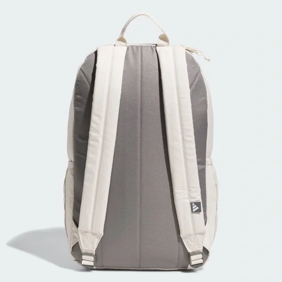 ADIDAS Classic 3S 5 Backpack Gym School Travel Canvas Sand Color Backpack NWT - Picture 3 of 11